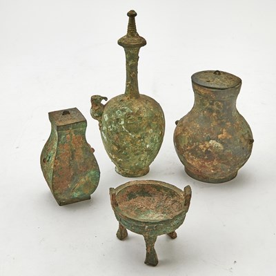 Lot 59 - Four Chinese Bronze Vessels