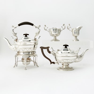 Lot 139 - Assembled Sterling Silver Tea Service