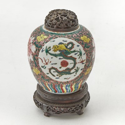 Lot 228 - A Chinese Enameled Porcelain Jar