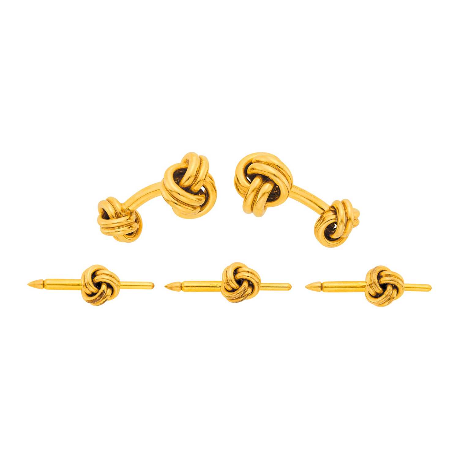Lot 1028 - Tiffany & Co. Gold Love Knot Dress Set
