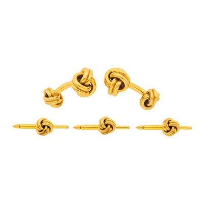 Lot 1028 - Tiffany & Co. Gold Love Knot Dress Set