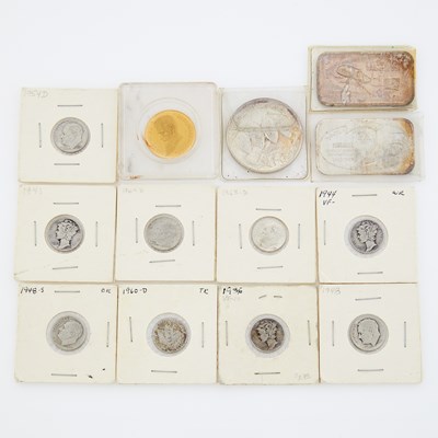 Lot 1150 - Group of Gold, Silver and Clad Coins