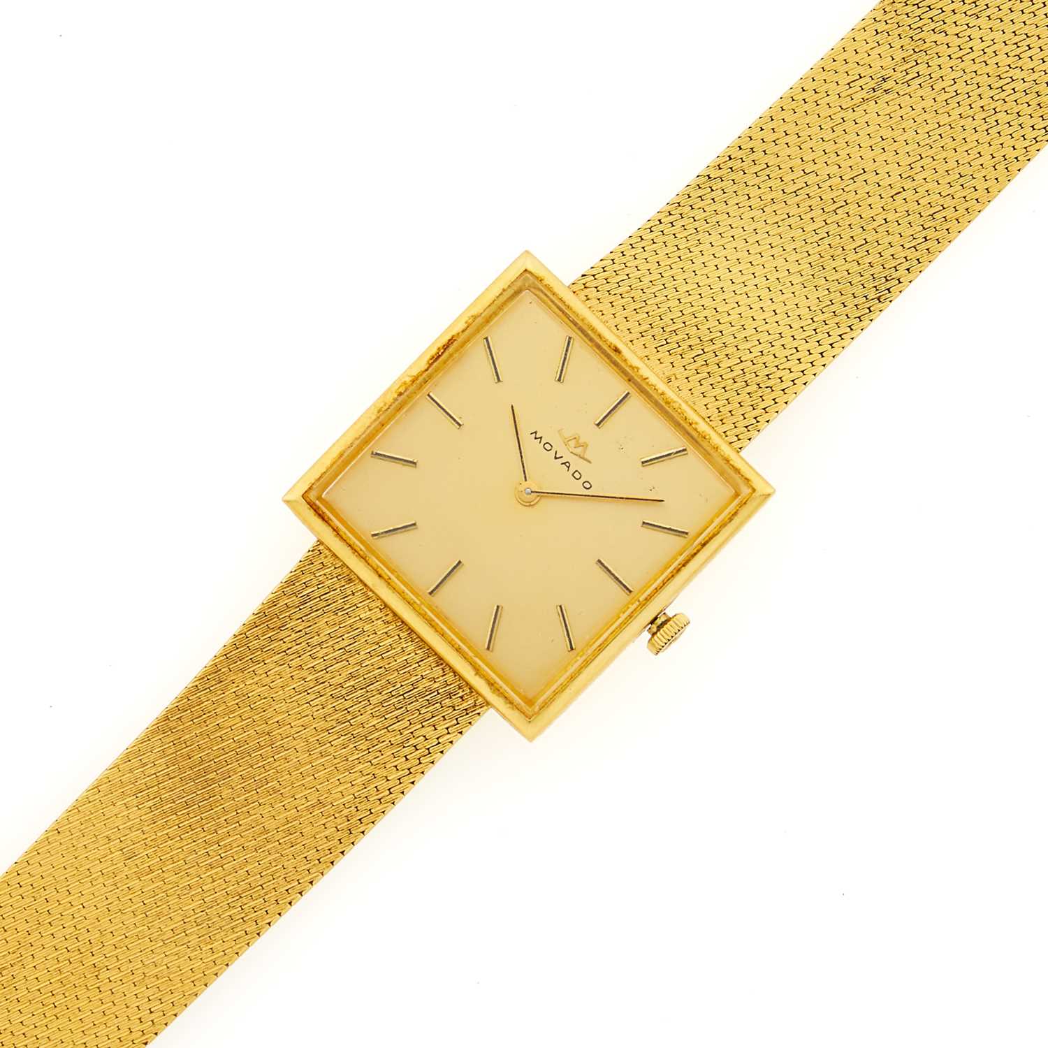Lot 3220 - Movado Gold Wristwatch