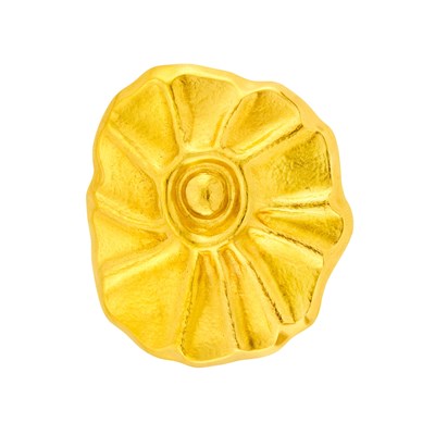 Lot 14 - Ilias Lalaounis Gold Flower Pendant Clip-Brooch