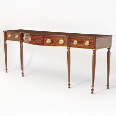 Lot 504 - Regency Brass Mounted Mahogany Serving Table