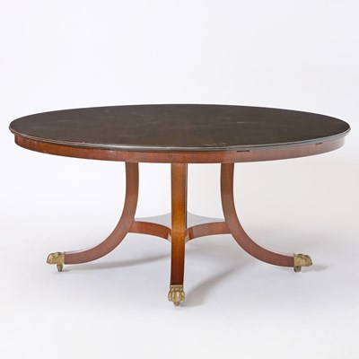 Lot 543 - Regency Style Mahogany Round Dining Table