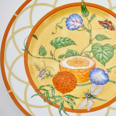 HERMES La Siesta プレート トレー Lot 693 - Hermès Porcelain 'La Siesta' Pattern Part