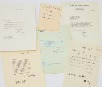 Lot 334 - An interesting autograph miscellany