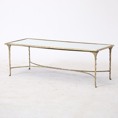 Lot 339 - Gilt Metal and Mirrored Low Table