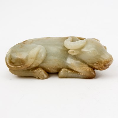 Lot 30 - A Chinese Mottled Jade Carving