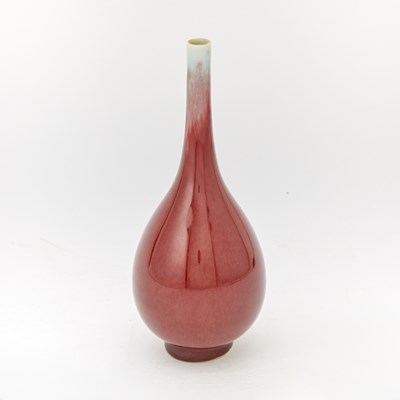 Lot 229 - A Chinese Flambe Glazed Porcelain Bottle Vase
