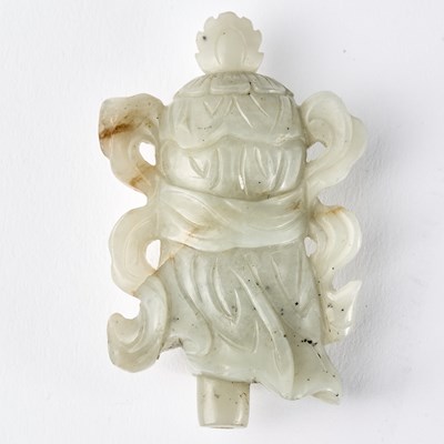 Lot 23 - A Chinese Celadon Jade Carving