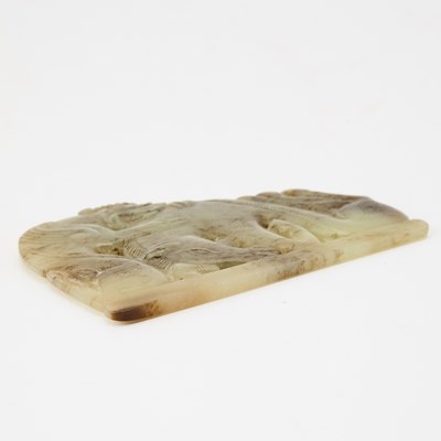 Lot 516 - A Chinese Archaistic Jade Carving