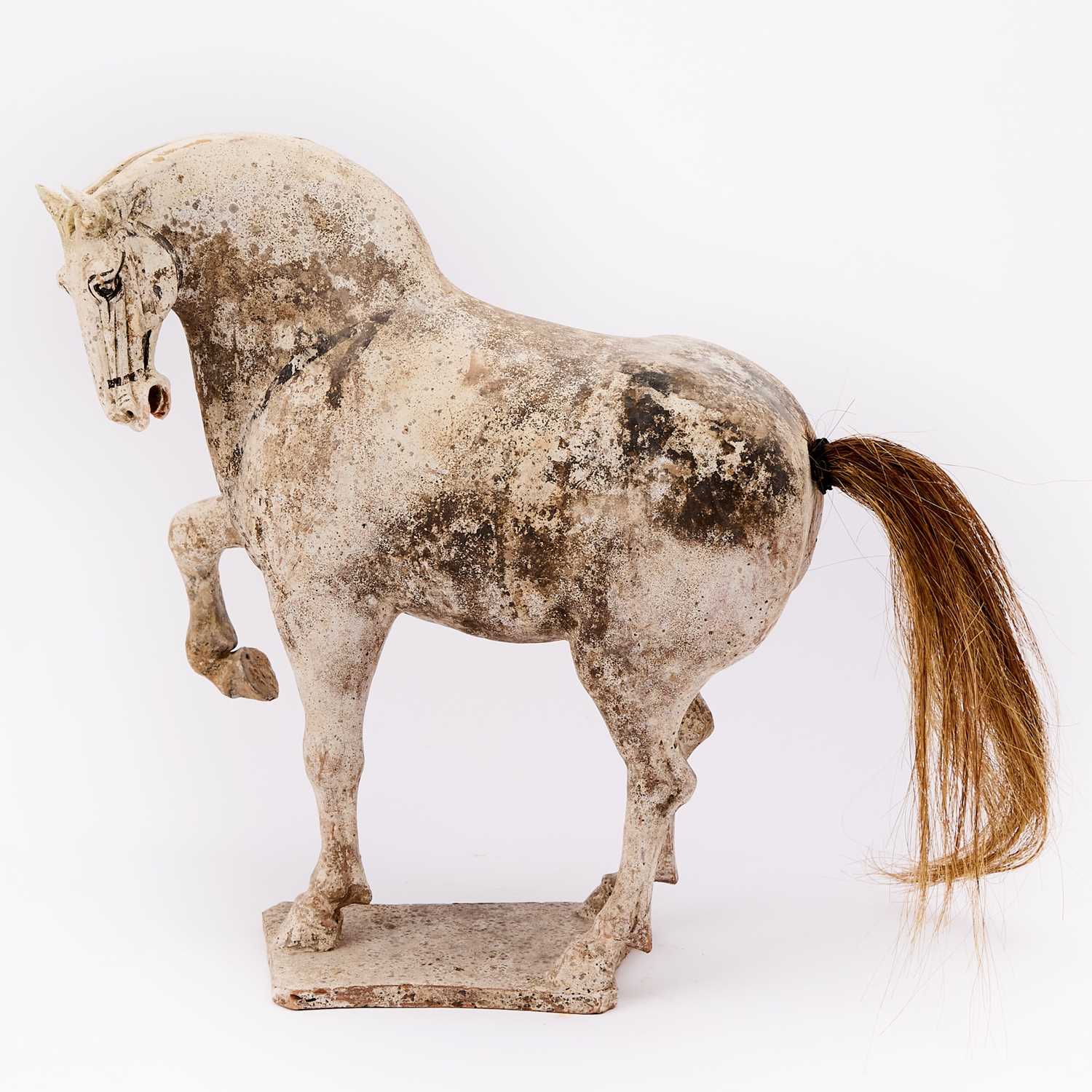 Lot 163 - A Chinese Painted Pottery Figure of a Horse