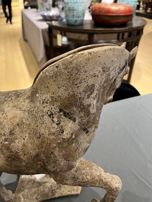 Lot 163 - A Chinese Painted Pottery Figure of a Horse