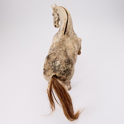 Lot 163 - A Chinese Painted Pottery Figure of a Horse