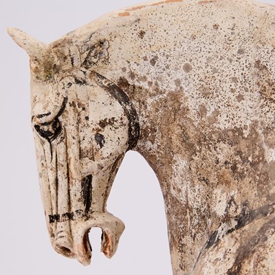 Lot 163 - A Chinese Painted Pottery Figure of a Horse