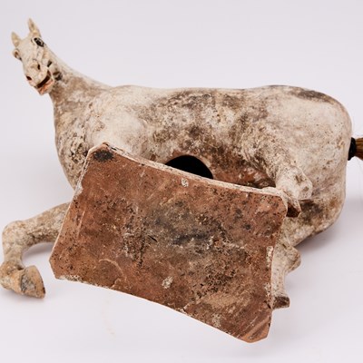 Lot 163 - A Chinese Painted Pottery Figure of a Horse