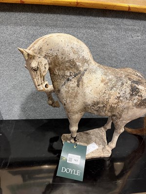Lot 163 - A Chinese Painted Pottery Figure of a Horse