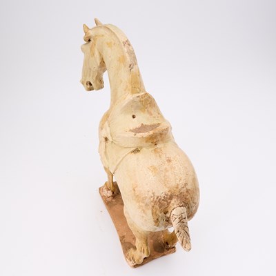 Lot 167 - A Chinese Straw Glazed Pottery Figure of a Horse