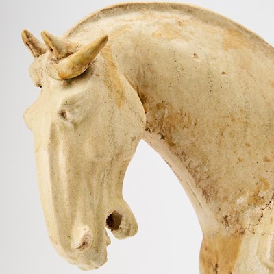 Lot 167 - A Chinese Straw Glazed Pottery Figure of a Horse