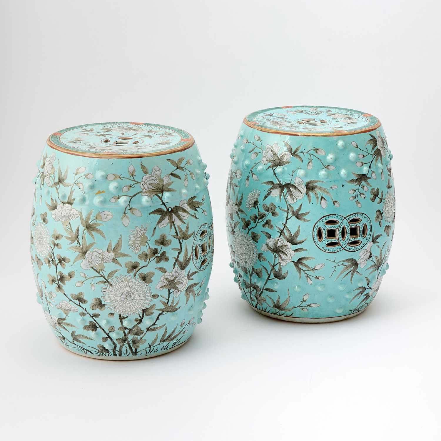 Lot 661 - A Pair of Miniature Chinese Dayazhai Garden Stools