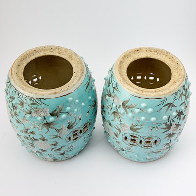 Lot 661 - A Pair of Miniature Chinese Dayazhai Garden Stools