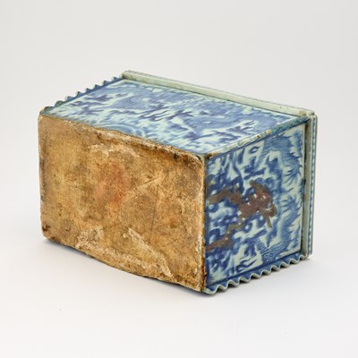 Lot 209 - A Chinese Blue and White and Red Porcelain Square Jardiniere