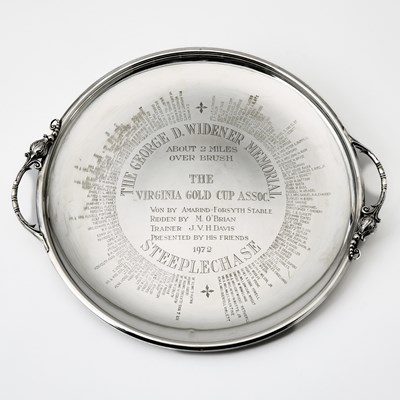 Lot 676 - Durham Silver Co. Sterling Silver Presentation Two-Handled Tray