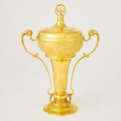 Lot 148 - Horse Racing Interest: Elizabeth II 9Kt Gold Covered Cup