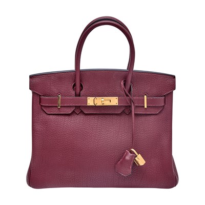 Lot 1180 - Hermès Rouge H Togo Leather Birkin 30 Bag