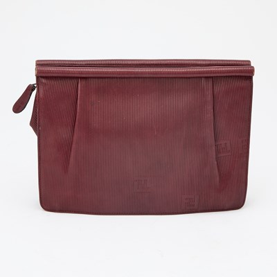 Lot 1149 - Fendi Burgundy Leather Clutch
