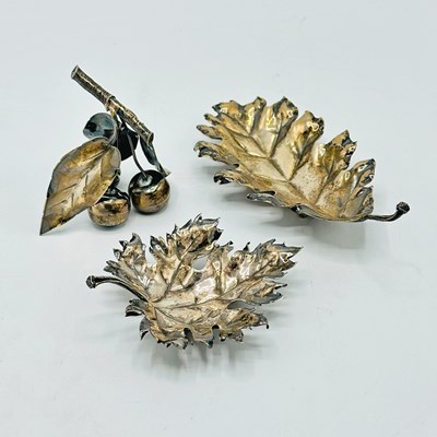 Lot 1237 - Group of Three Gianmari Buccellati Sterling Silver Table Ornaments