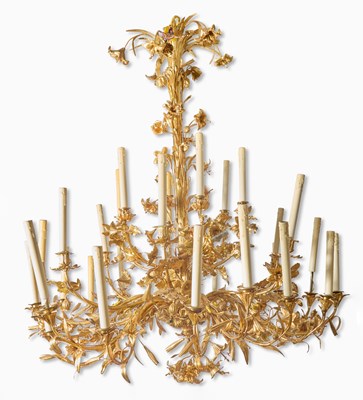 Lot 395 - Louis XV Style Gilt Bronze Twenty-Four Light Chandelier