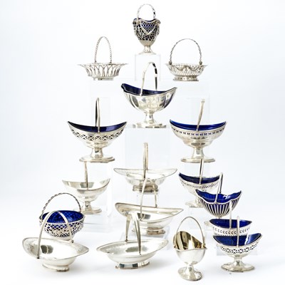 Lot 121 - Group of English Sterling Silver Sugar Baskets