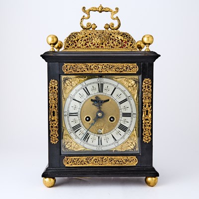 Lot 421 - William and Mary Ormolu Mounted Ebonized Wood Bracket Clock