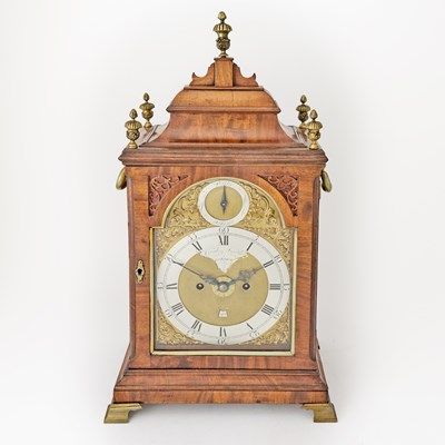 Lot 447 - George III Brass Mounted Walnut Bracket Clock