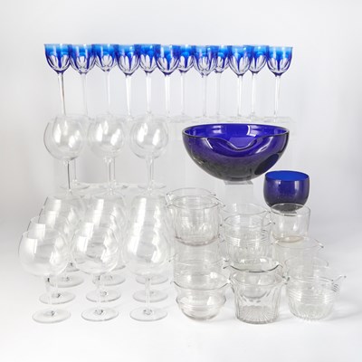 Lot 696 - Group of Baccarat, Tiffany & Co., and Moser Glassware