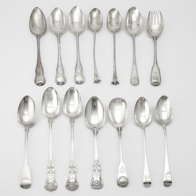 Lot 119 - Group of Sterling Silver and Silver Plate Stuffing Spoons