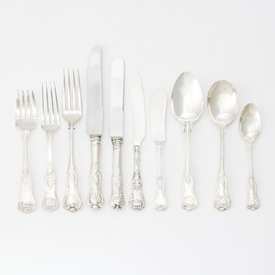 Lot 702 - Miscellaneous Group of Silver Plated 'King's' Pattern Flatware