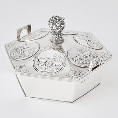 Lot 131 - Irish Victorian Sterling Silver Agricultural Prize Covered Butter Dish
