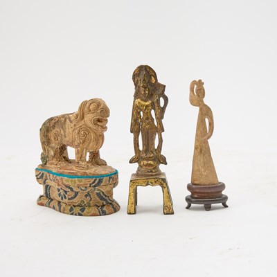 Lot 65 - A Group of Three Early Chinese Figural Icons