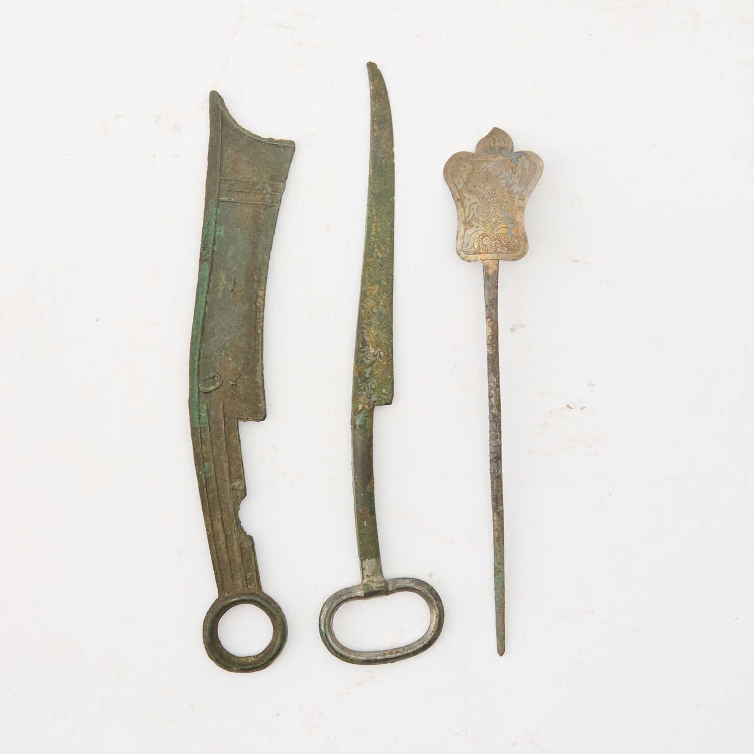 Lot 55 - A Group of Antique Chinese Metal Articles