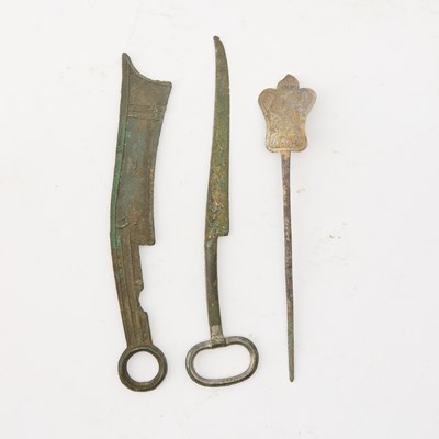 Lot 55 - A Group of Antique Chinese Metal Articles