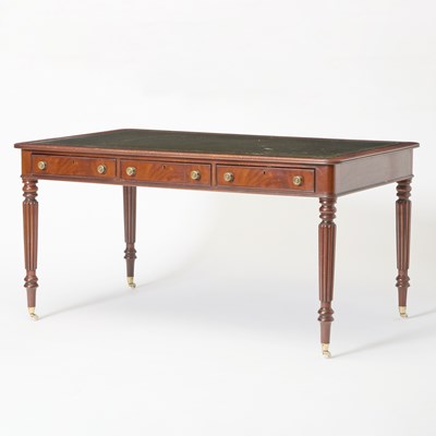Lot 133 - Regency Style Leather Top Mahogany Writing Desk