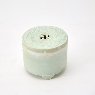Lot 184 - A Chinese Qingbai Tripod Censer and Cover