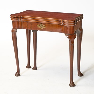 Lot 431 - George II Double Top Mahogany Games Table
