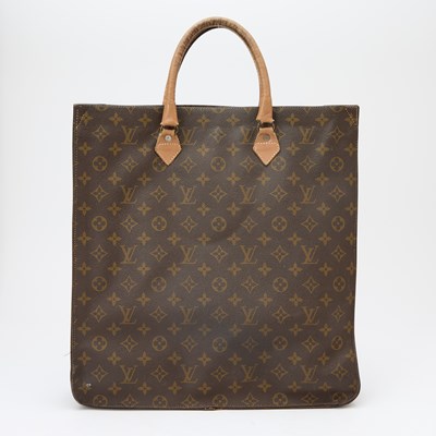 Lot 1157 - Louis Vuitton Monogram Canvas and Leather 'Sac Plat' Bag