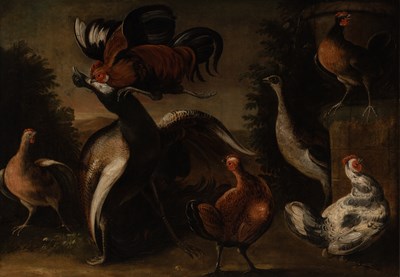 Lot 43 - Follower of Melchior de Hondecoeter
