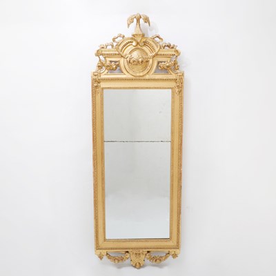 Lot 208 - Swedish Gustav III Giltwood Mirror